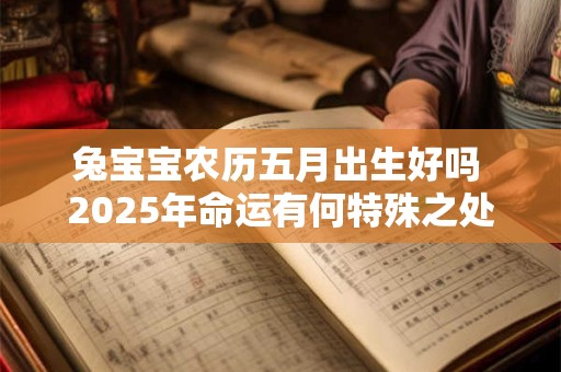 兔宝宝农历五月出生好吗 2025年命运有何特殊之处