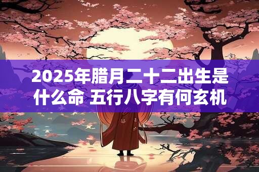 2025年腊月二十二出生是什么命 五行八字有何玄机