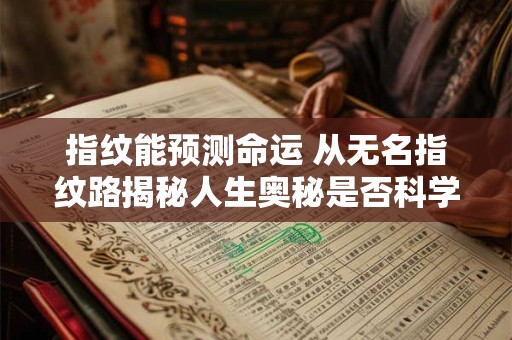 指纹能预测命运 从无名指纹路揭秘人生奥秘是否科学