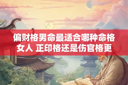 偏财格男命最适合哪种命格女人 正印格还是伤官格更合适