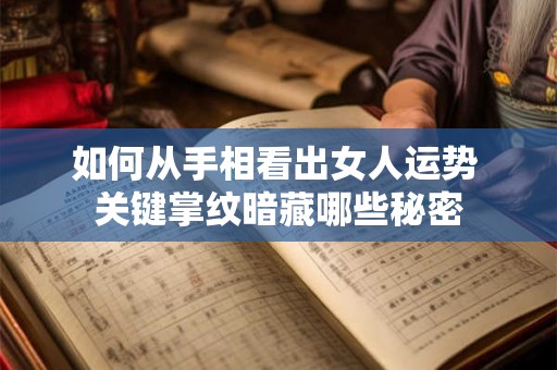 如何从手相看出女人运势 关键掌纹暗藏哪些秘密