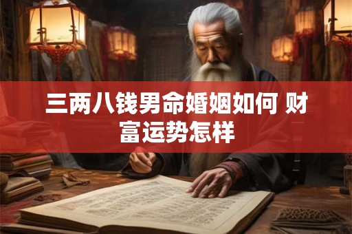 三两八钱男命婚姻如何 财富运势怎样