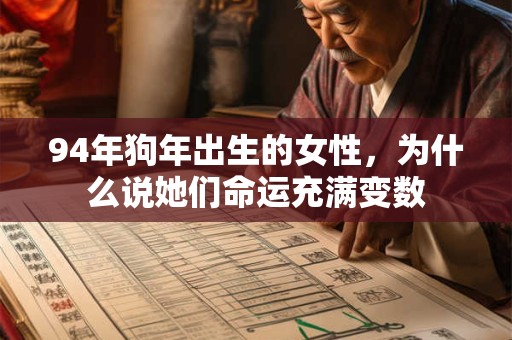 94年狗年出生的女性，为什么说她们命运充满变数