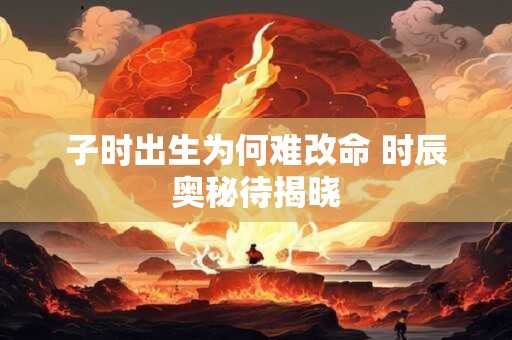 子时出生为何难改命 时辰奥秘待揭晓