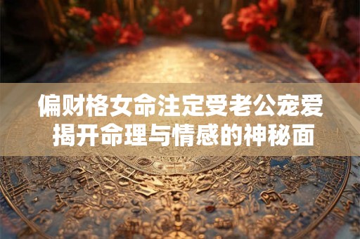 偏财格女命注定受老公宠爱 揭开命理与情感的神秘面纱