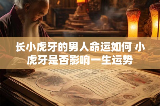 长小虎牙的男人命运如何 小虎牙是否影响一生运势