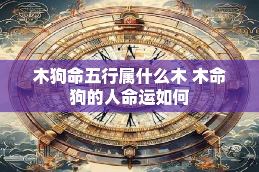 木狗命五行属什么木 木命狗的人命运如何