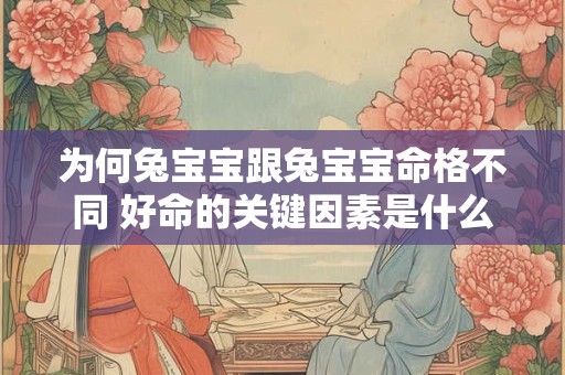 为何兔宝宝跟兔宝宝命格不同 好命的关键因素是什么