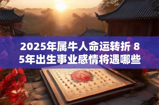 2025年属牛人命运转折 85年出生事业感情将遇哪些挑战