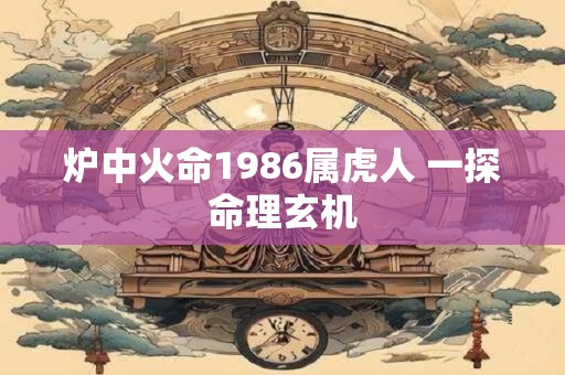 炉中火命1986属虎人 一探命理玄机