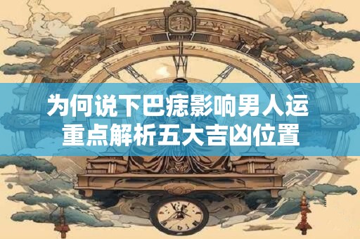 为何说下巴痣影响男人运 重点解析五大吉凶位置