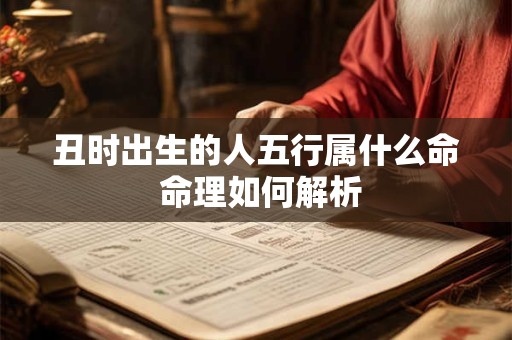 丑时出生的人五行属什么命 命理如何解析