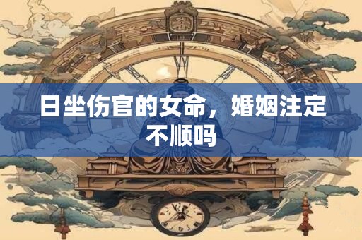 日坐伤官的女命，婚姻注定不顺吗