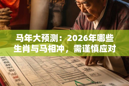 马年大预测：2026年哪些生肖与马相冲，需谨慎应对
