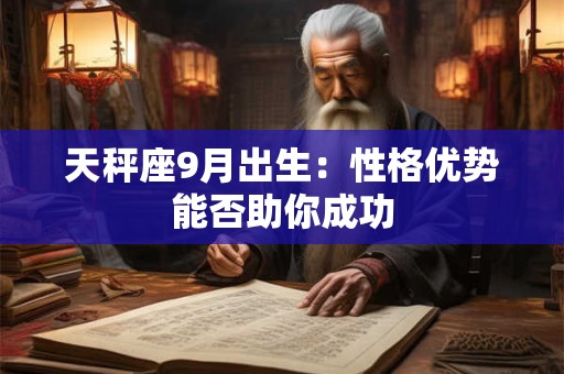天秤座9月出生：性格优势能否助你成功