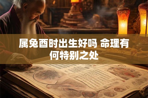 属兔酉时出生好吗 命理有何特别之处