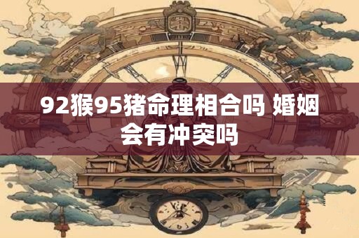 92猴95猪命理相合吗 婚姻会有冲突吗