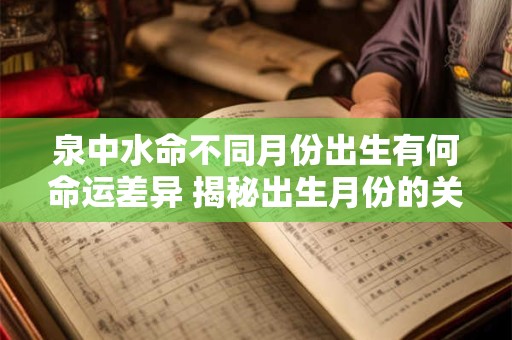 泉中水命不同月份出生有何命运差异 揭秘出生月份的关键影响