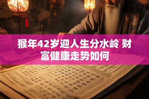 猴年42岁迎人生分水岭 财富健康走势如何