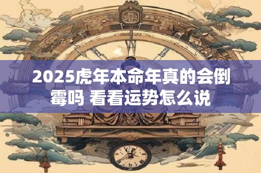 2025虎年本命年真的会倒霉吗 看看运势怎么说