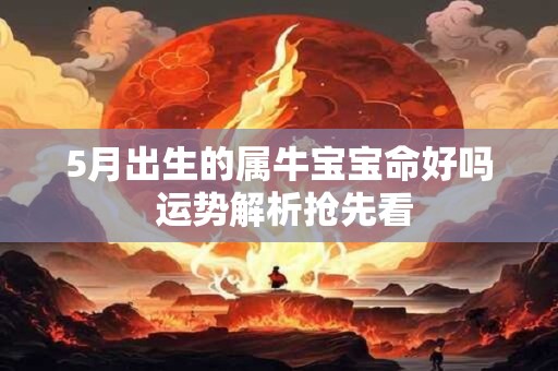 5月出生的属牛宝宝命好吗 运势解析抢先看