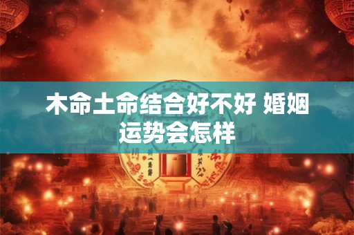 木命土命结合好不好 婚姻运势会怎样