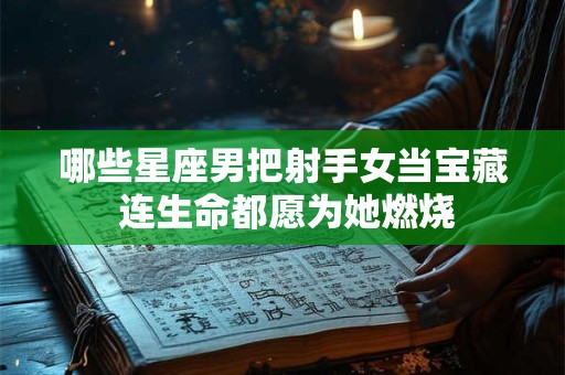 哪些星座男把射手女当宝藏 连生命都愿为她燃烧
