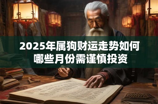 2025年属狗财运走势如何 哪些月份需谨慎投资