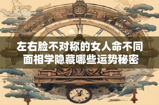 左右脸不对称的女人命不同 面相学隐藏哪些运势秘密