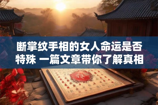 断掌纹手相的女人命运是否特殊 一篇文章带你了解真相