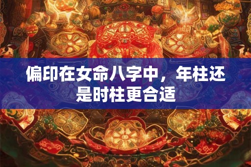 偏印在女命八字中，年柱还是时柱更合适