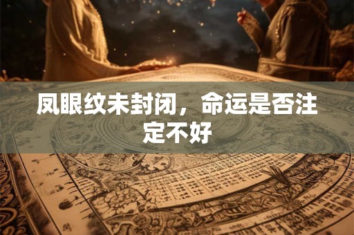 凤眼纹未封闭，命运是否注定不好