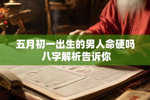五月初一出生的男人命硬吗 八字解析告诉你