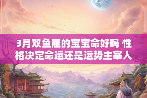 3月双鱼座的宝宝命好吗 性格决定命运还是运势主宰人生
