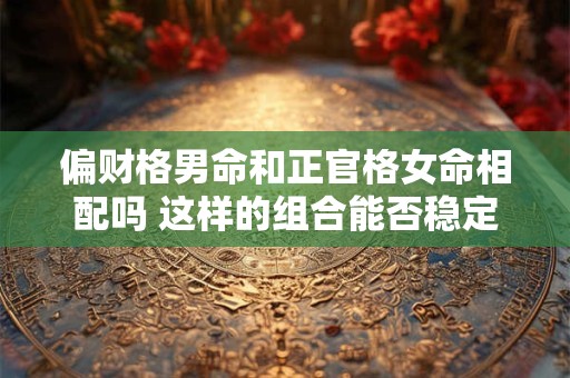 偏财格男命和正官格女命相配吗 这样的组合能否稳定财运与感情