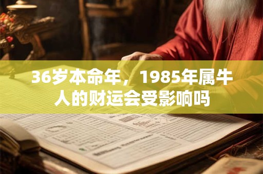 36岁本命年，1985年属牛人的财运会受影响吗