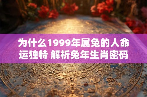 为什么1999年属兔的人命运独特 解析兔年生肖密码