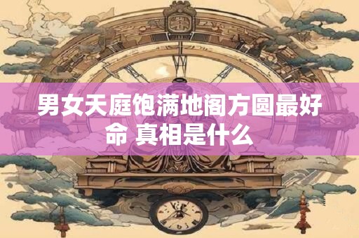 男女天庭饱满地阁方圆最好命 真相是什么