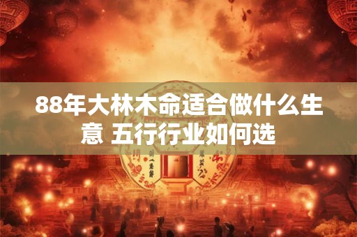 88年大林木命适合做什么生意 五行行业如何选