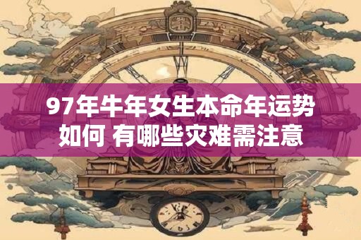 97年牛年女生本命年运势如何 有哪些灾难需注意