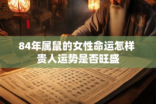 84年属鼠的女性命运怎样 贵人运势是否旺盛
