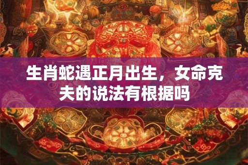 生肖蛇遇正月出生，女命克夫的说法有根据吗