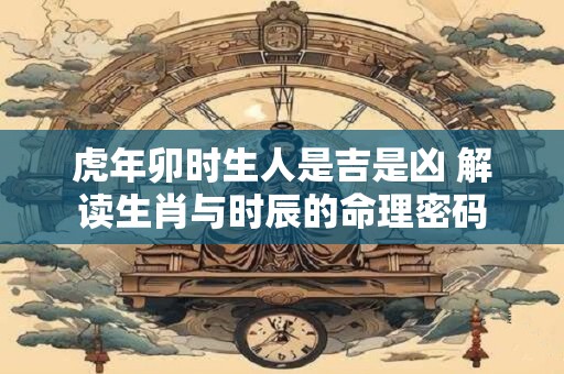 虎年卯时生人是吉是凶 解读生肖与时辰的命理密码