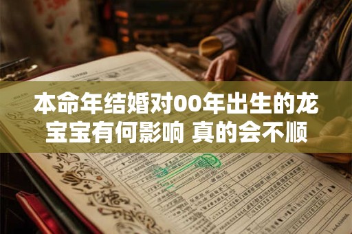 本命年结婚对00年出生的龙宝宝有何影响 真的会不顺利吗