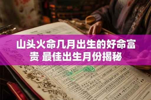 山头火命几月出生的好命富贵 最佳出生月份揭秘 山头火命几月出生的好命富贵 最佳出生月份揭秘