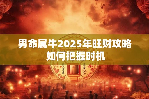 男命属牛2025年旺财攻略 如何把握时机