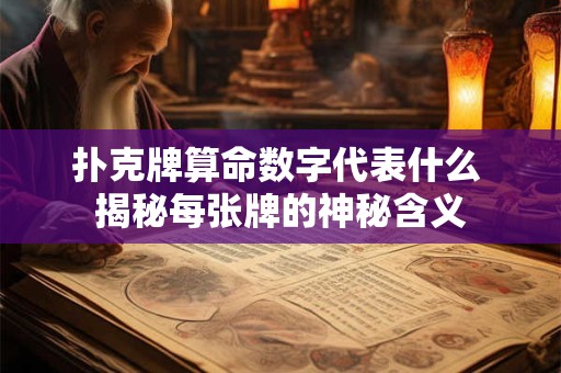 扑克牌算命数字代表什么 揭秘每张牌的神秘含义