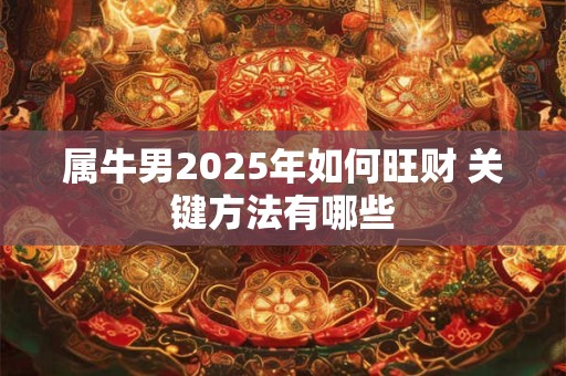 属牛男2025年如何旺财 关键方法有哪些