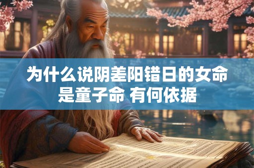 为什么说阴差阳错日的女命是童子命 有何依据