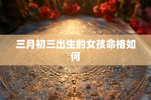 三月初三出生的女孩命格如何